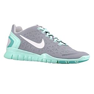 NIKE Free Fit 2 7.0 Women’s Running Training Shoes Gray Teal Aqua Turquoise 8.5